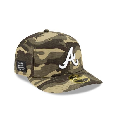 Atlanta Braves Gorra | New Era MLB Armed Forces Weekend Low Profile 59fifty Fitted Cap Mexico - Verdes